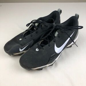 Nike Force Trout 9 Keystone Baseball Cleats Men's Black White FB9728-001 Size 11